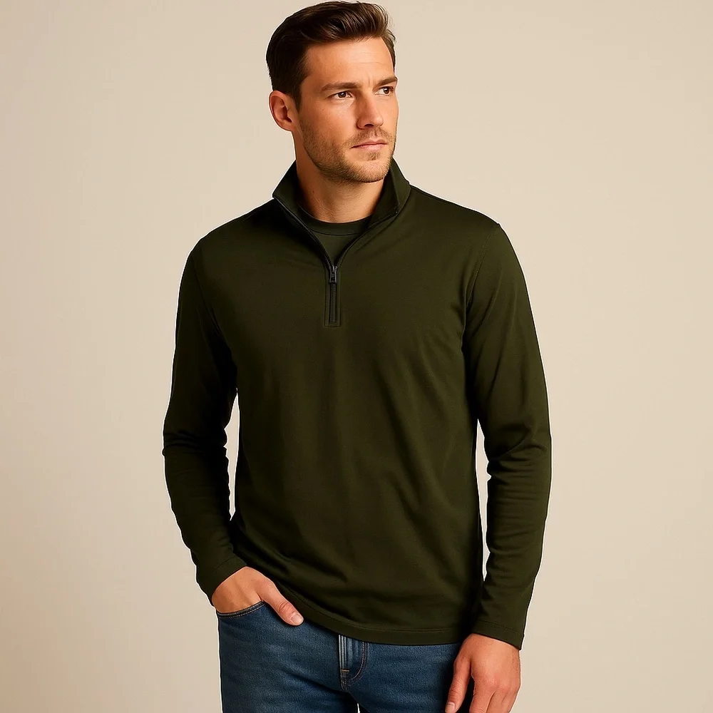 Banana Republic Luxury Touch Long Sleeve - Dark Green